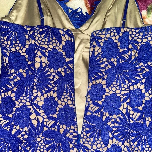 Bardot | Tayla Royal Blue Lace Dress - Picture 5 of 6